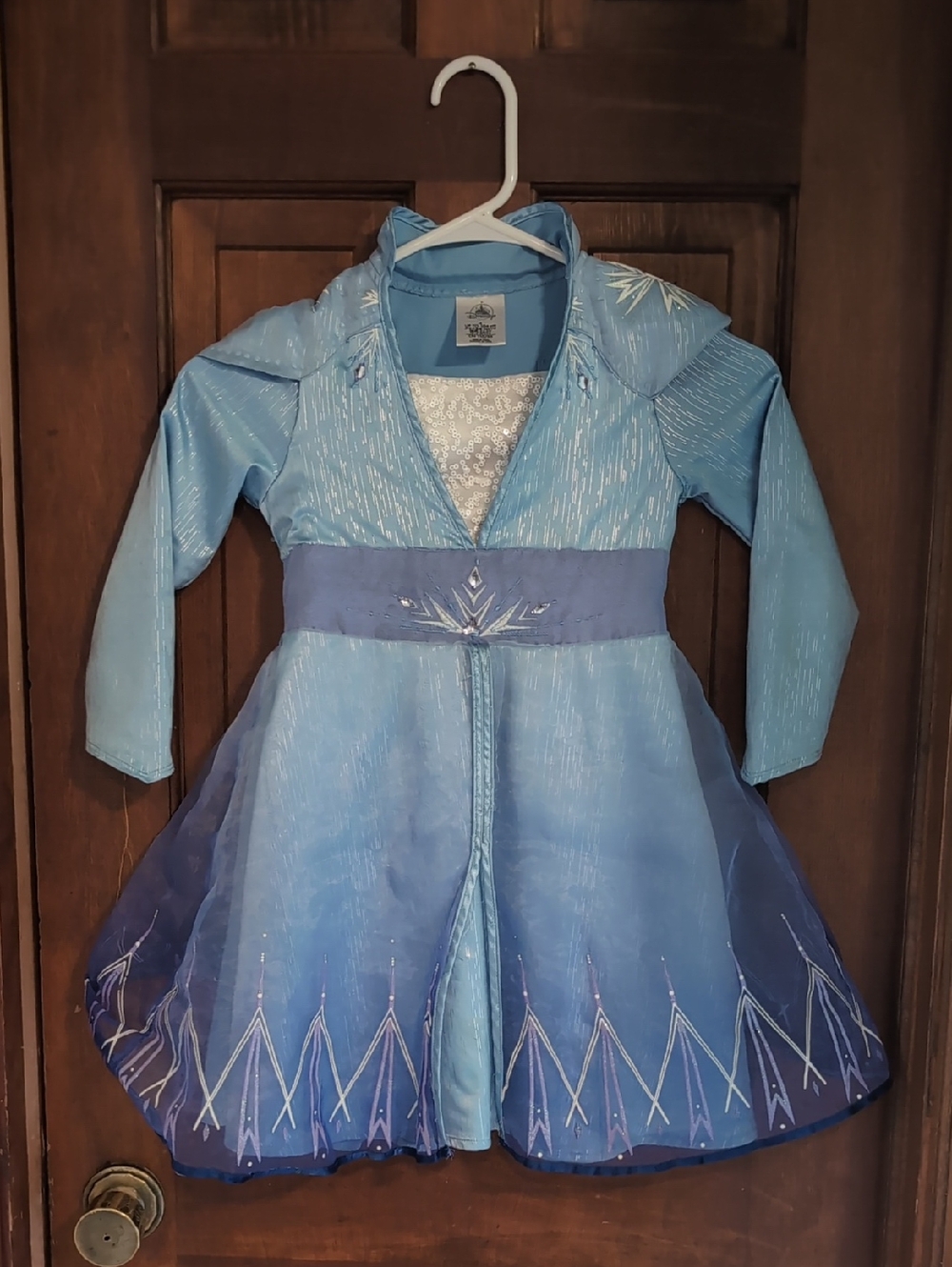 Disney Elsa Light Blue and Dark Blue Princess Dress Costume